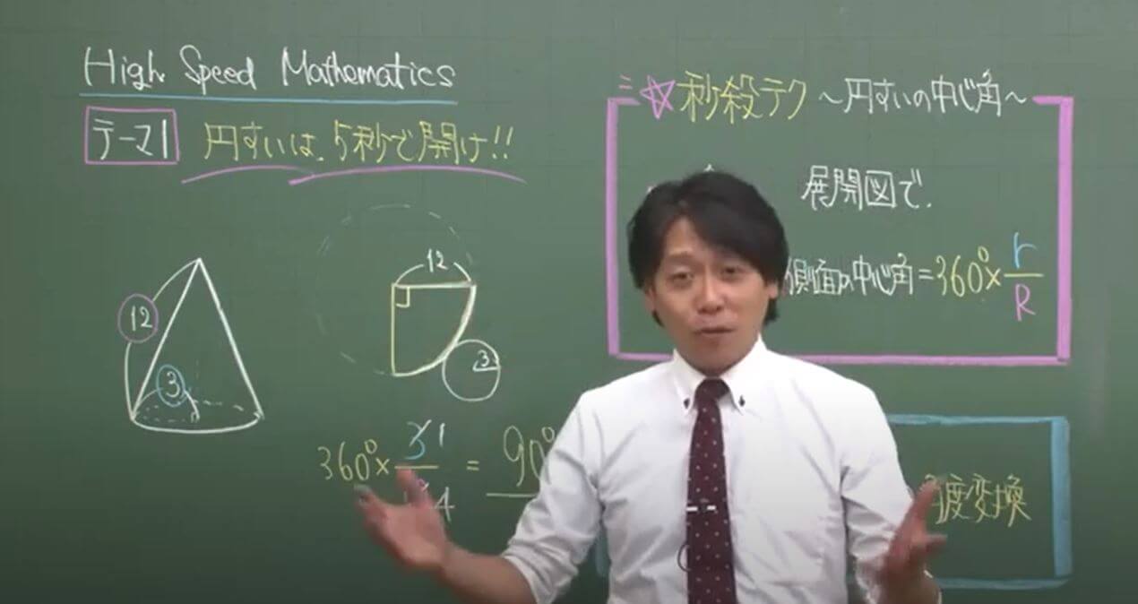 数学 円すいの展開図 扇形の中心角は5秒で出せる 受験の秒殺テク 1 勉強の悩み 疑問を解消 小中高生のための勉強サポートサイト Shuei勉強labo